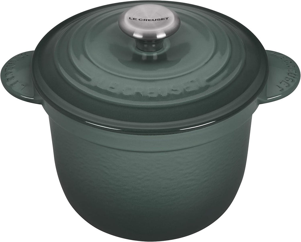 Enameled Cast Iron Rice Pot with Stoneware Insert, 2-1/2-Quart W658693