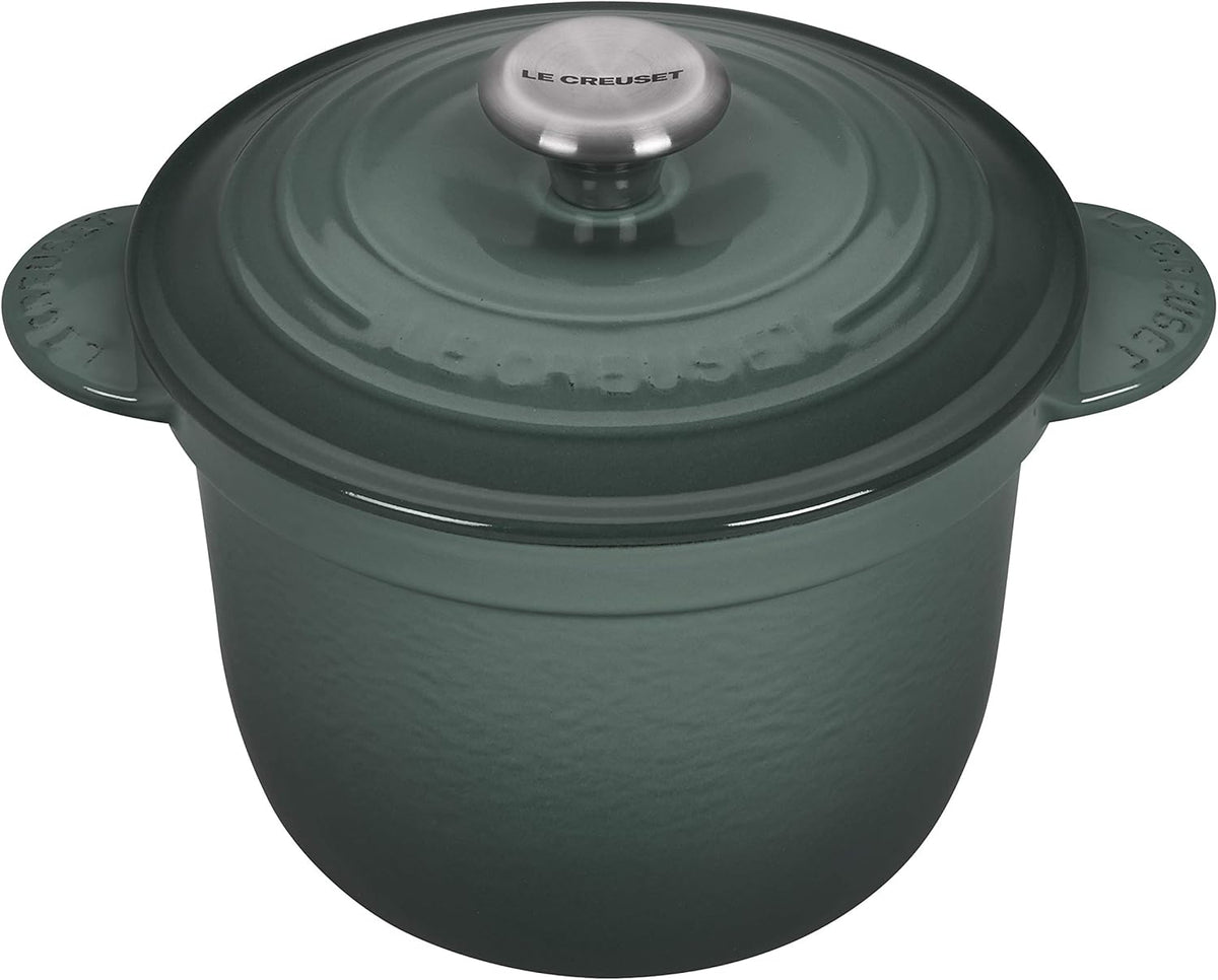 Enameled Cast Iron Rice Pot with Stoneware Insert, 2-1/2-Quart W658693