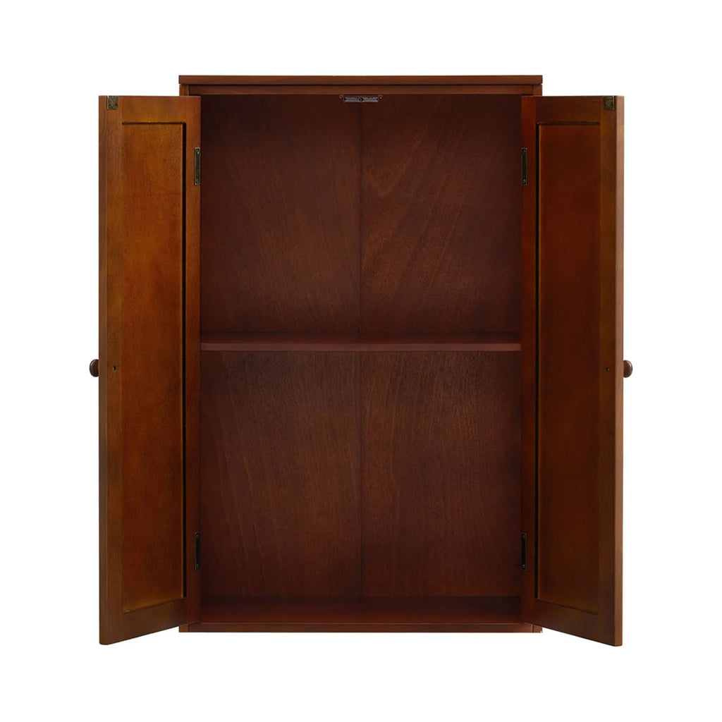 Freestanding Wooden Storage Cabinet with Two Doors Y689199