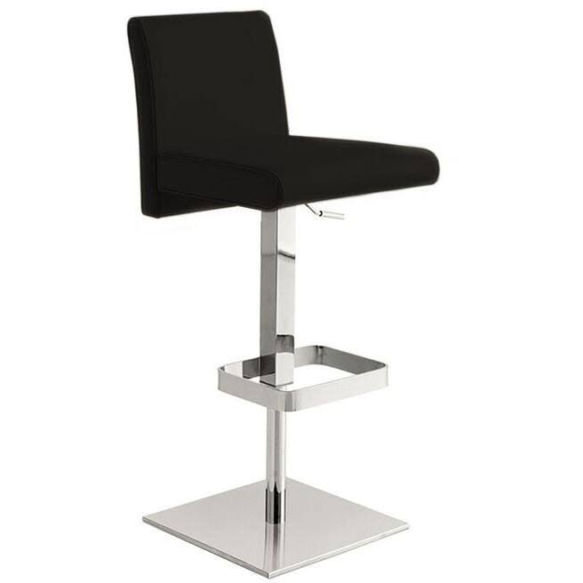 Italian Burgundy Leather Bar Stool Z618419