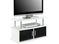 White 2 Door TV Stand with Cabinets A2545