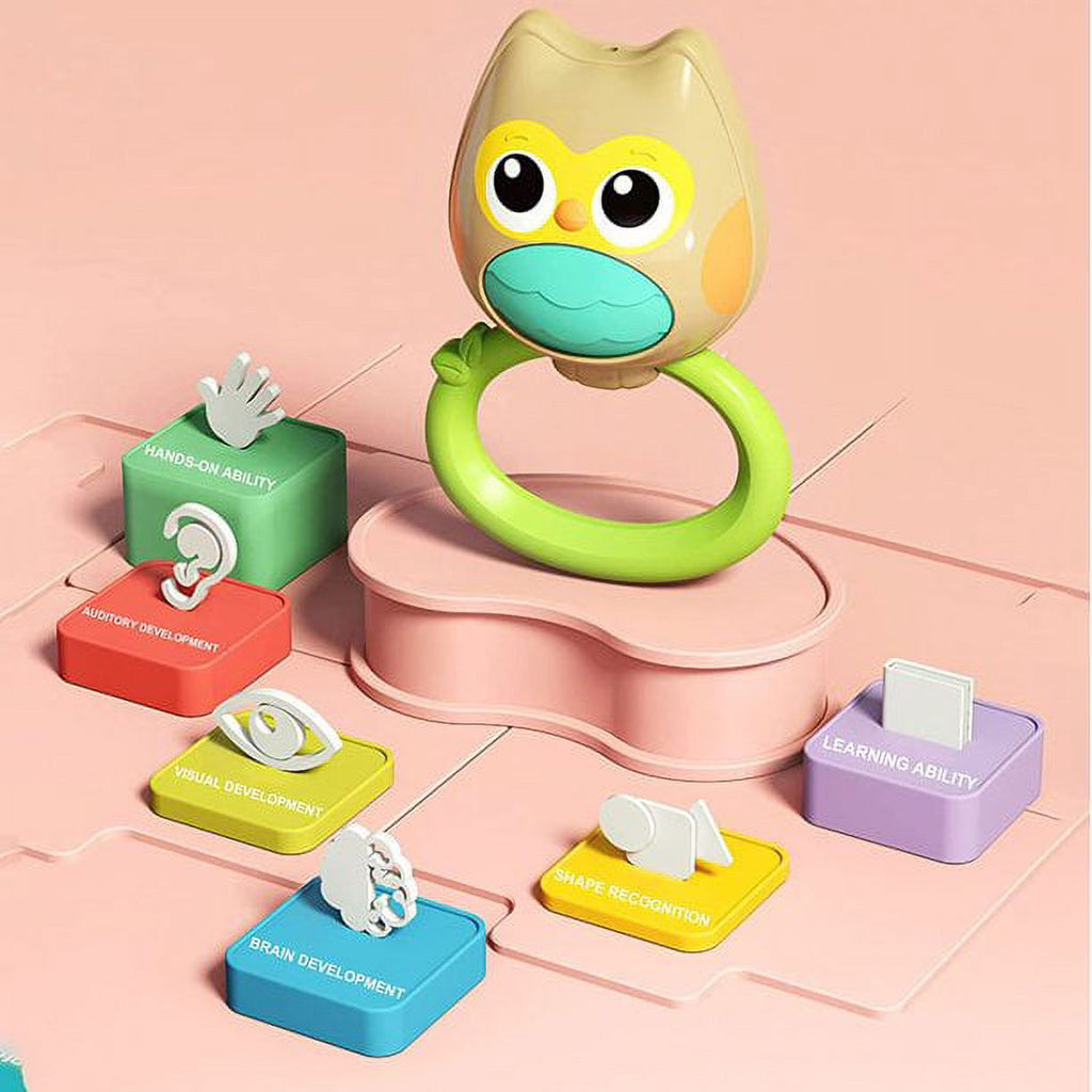 5 Pack Baby Rattle Teething Toys with Storage Case F788417