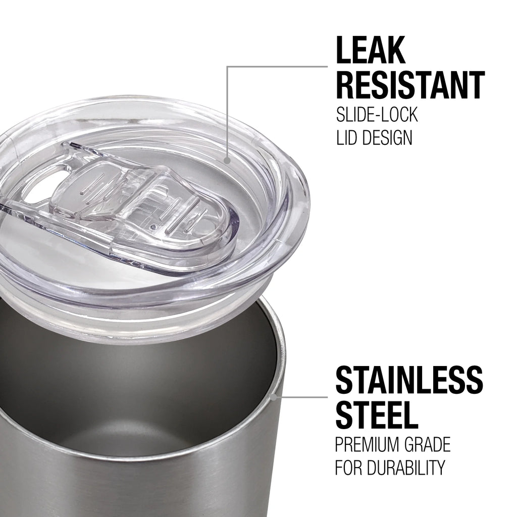 Catwoman Chibi 12 OZ Stemless Wine Tumbler, Stainless Steel Travel Cup with Leak Resistant Slide-Lock Lid H58451