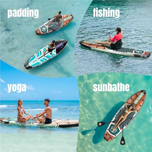 11'6"x35" Inflatable Stand Up Paddle Board 450LBS Weight Capacity Non-Slip Deck C820109