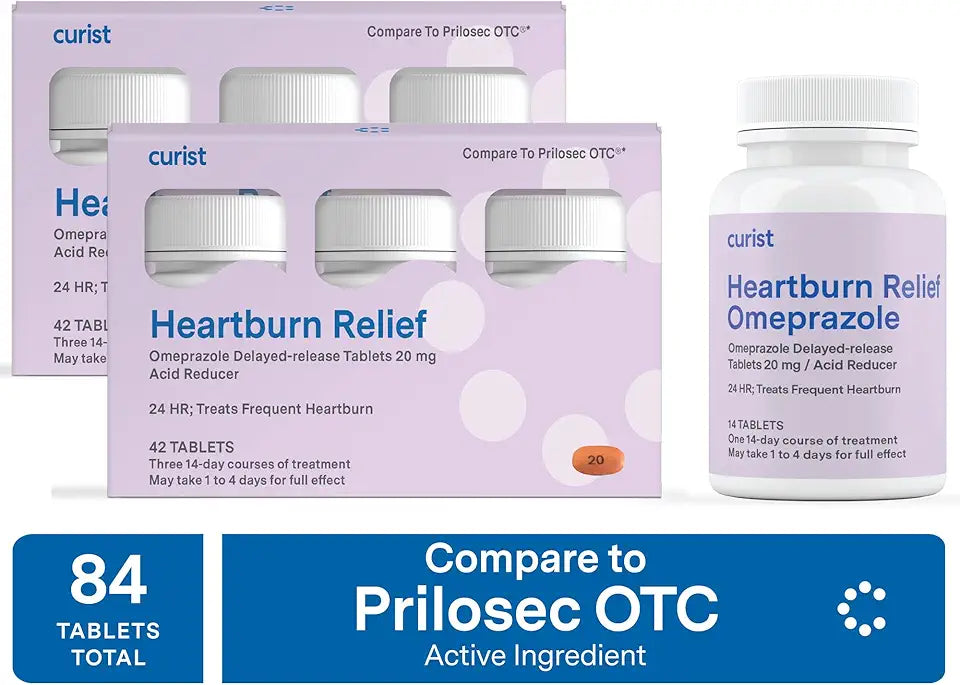 Omeprazole 20mg Delayed-Release Tablets 84 Count O4294