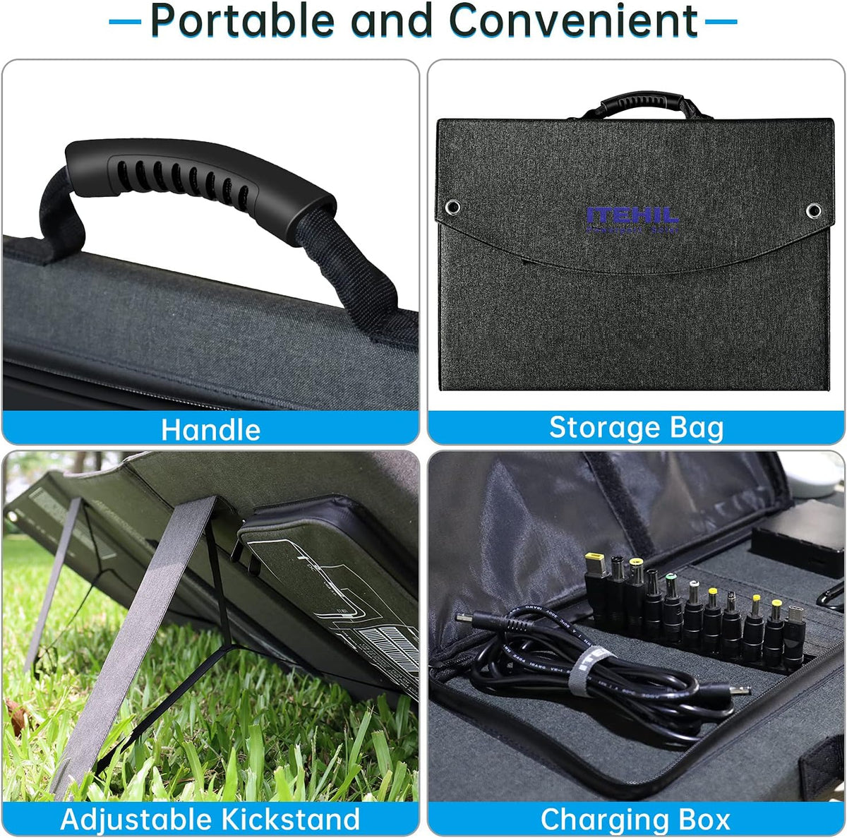 100W 18V Monocrystalline Portable Solar Panel Charger P9909