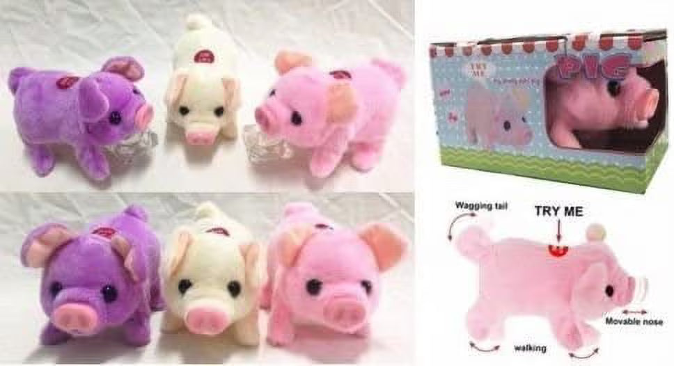 Plush Baby Mini Pig in Random Color S18816