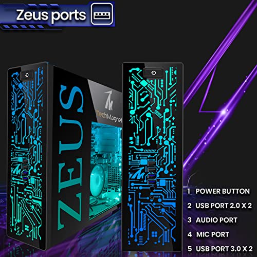 Gaming Desktop PC, Intel i7 6th Gen, GT 1030, 8GB RAM, 1TB SSD + 4TB HDD, 22 Inch Monitor, Win 10 Pro F85490
