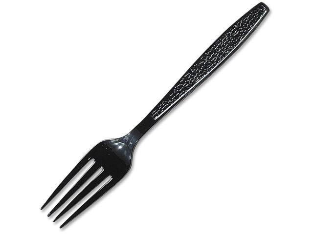 Black Extra Heavyweight Plastic Fork N47936