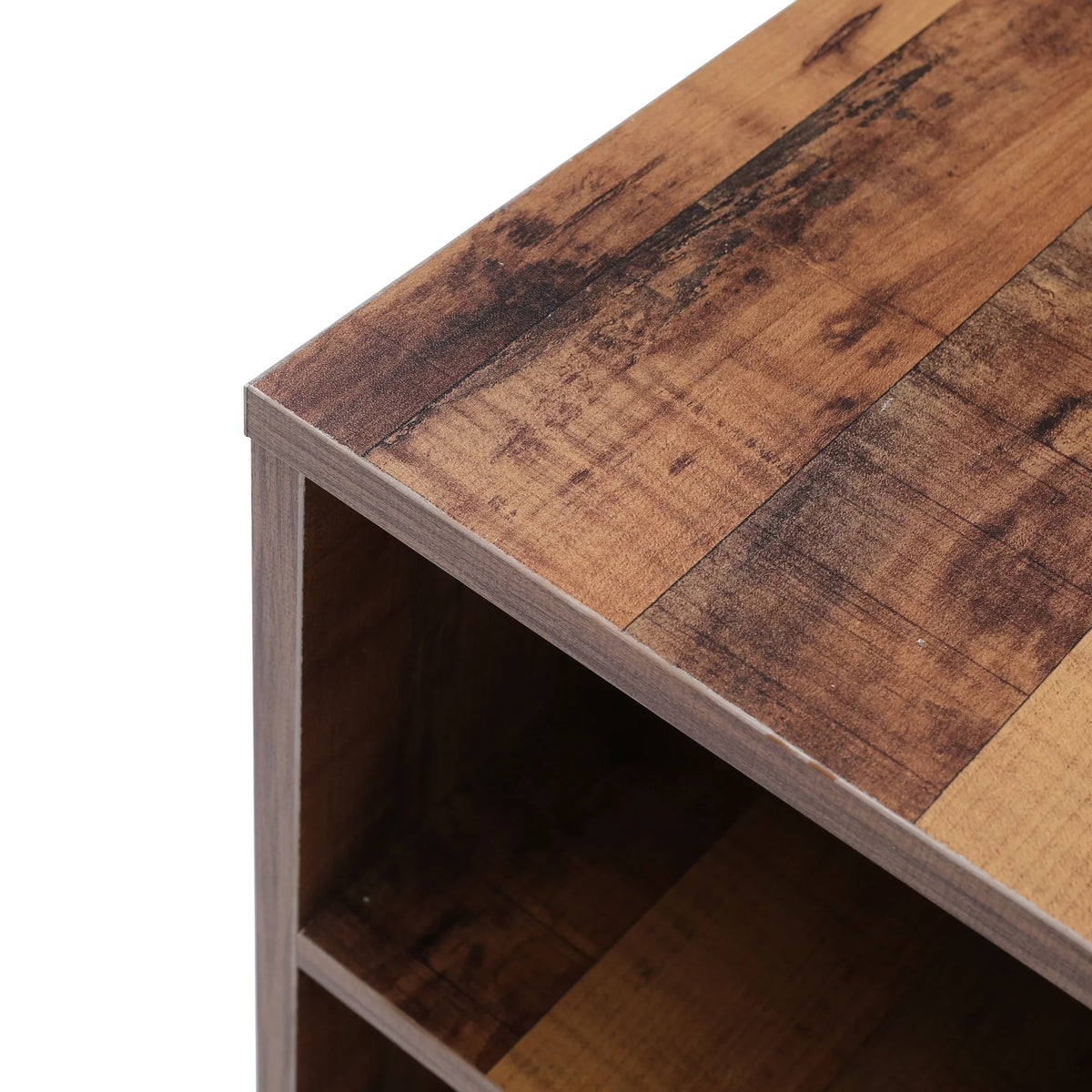 Brown TV Stand with 8 Open Shelves Z6939