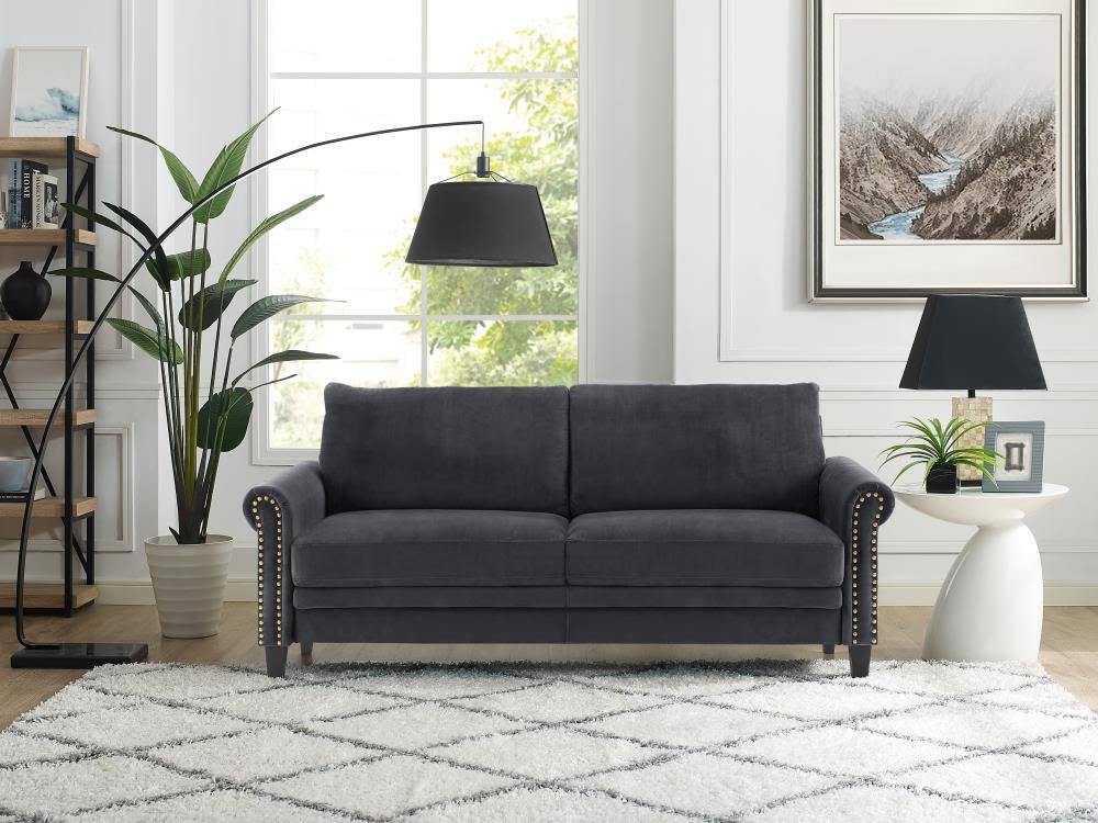 Charcoal Microfiber Sofa Z85879