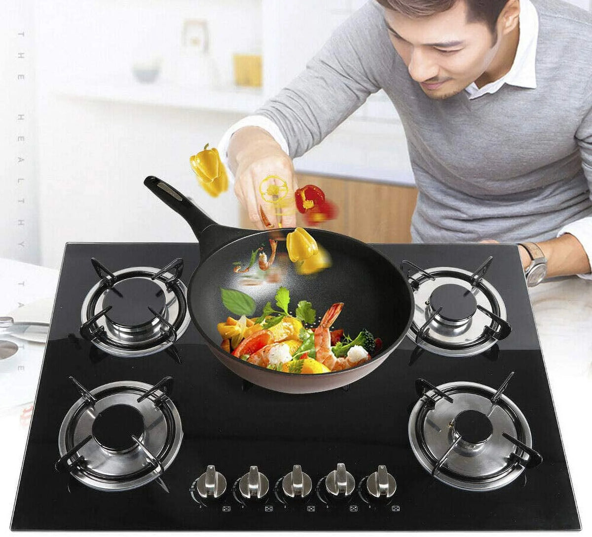 30'' 5 Burners Tempered Glass Gas Cooktop Z46814