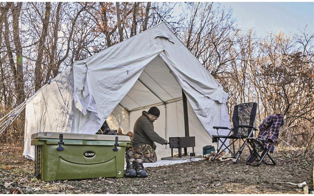 10x12' Canvas Wall Tent with Frame Z313758