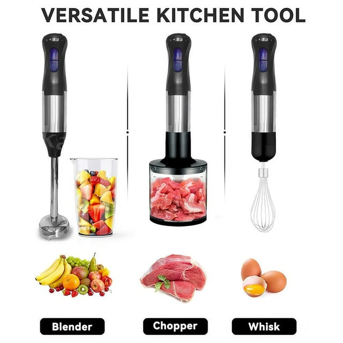 1000W 4-in-1 5-Speed Immersion Hand Blender G789078