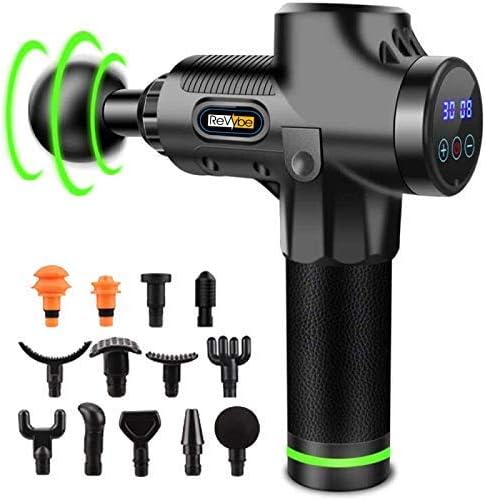 Handheld Percussion Massager with 13 Interchangeable Heads and 30 Speeds A3124