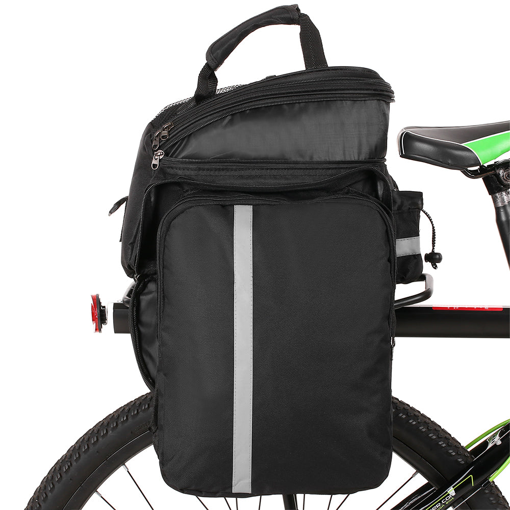 Rear Seat Bag Expandable Waterproof MTB Pannier Bag With Rain Cover G998025