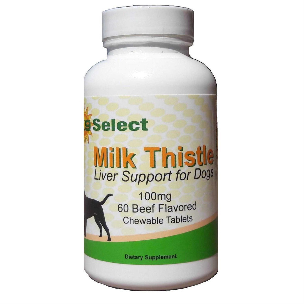 Milk Thistle 100mg Beef Flavored Tablets U277