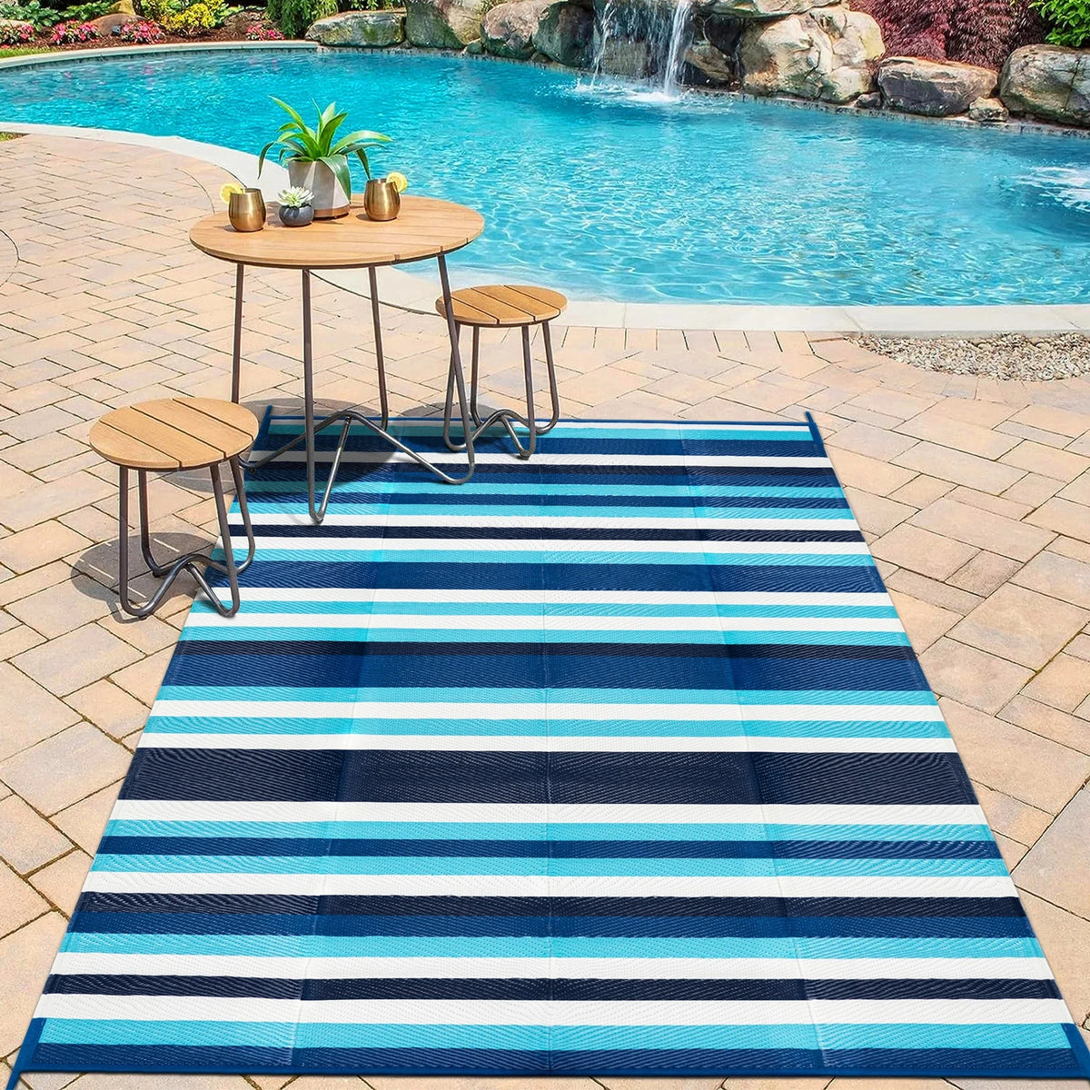 5'x8' Waterproof Outdoor Area Rugs U60277