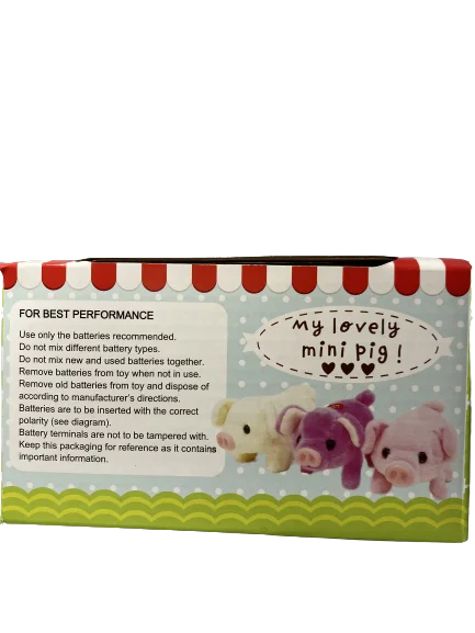 Plush Baby Mini Pig in Random Color S18816
