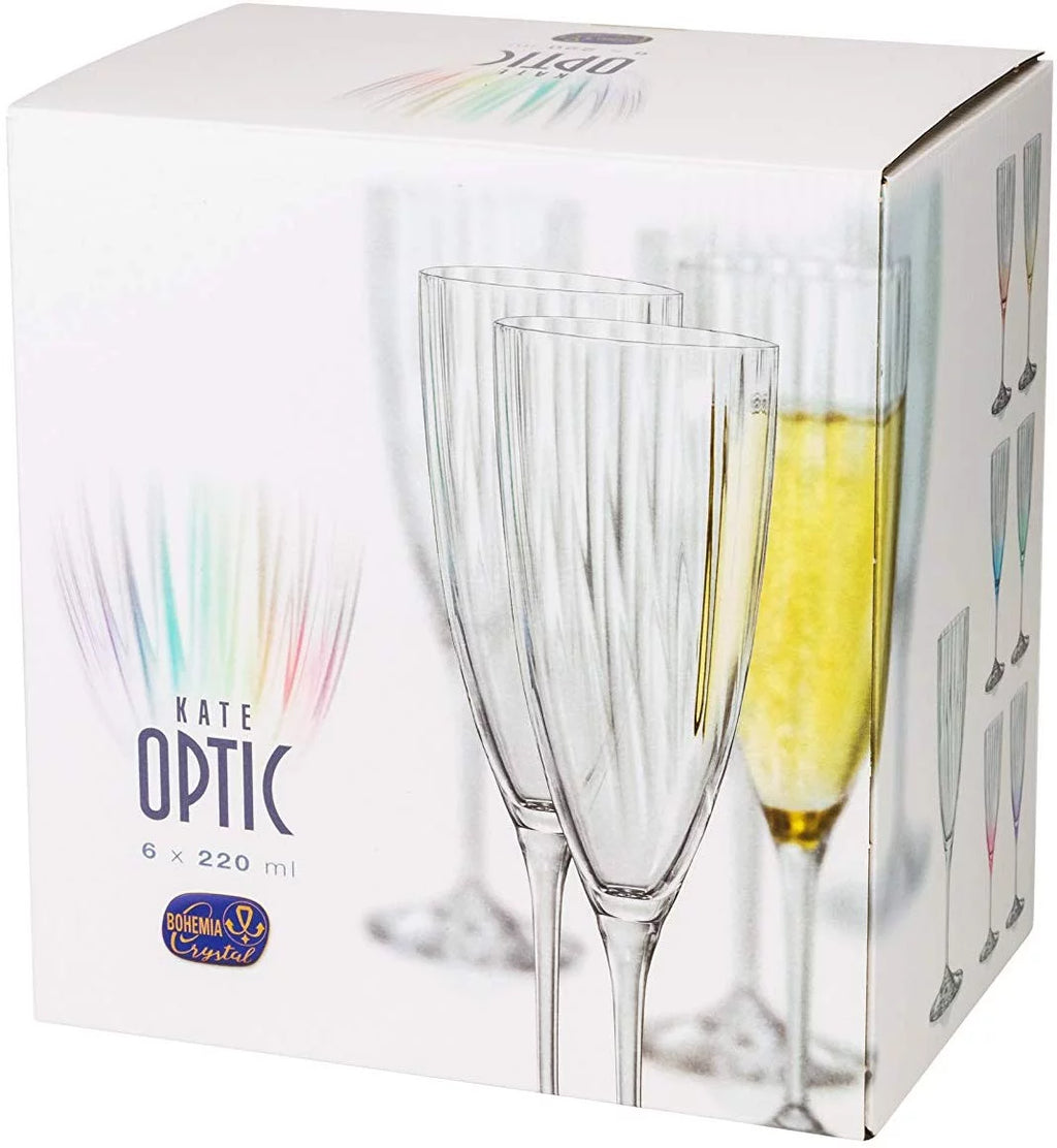 Multi-Colored Flutes Set of 6 R66383