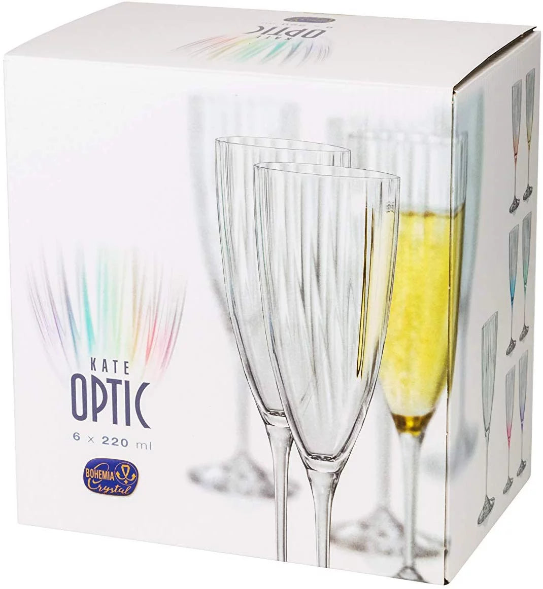 Multi-Colored Flutes Set of 6 R66383