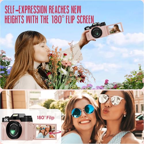 6K 64MP Compact Digital Camera with Microphone Z37894