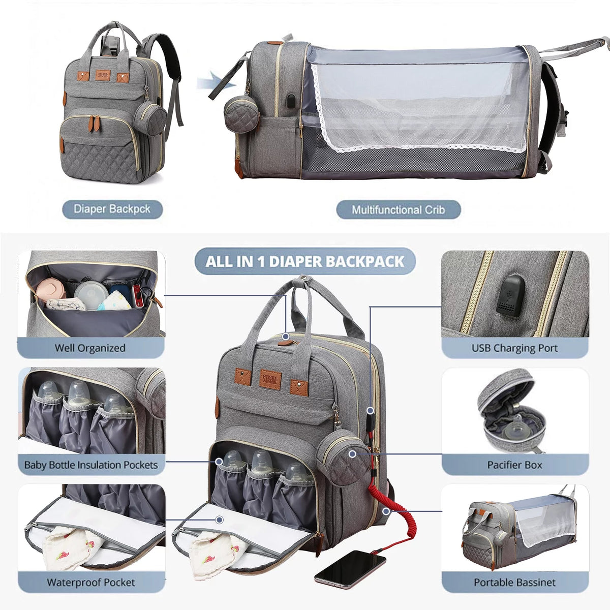 Diaper Bag Backpack A422161