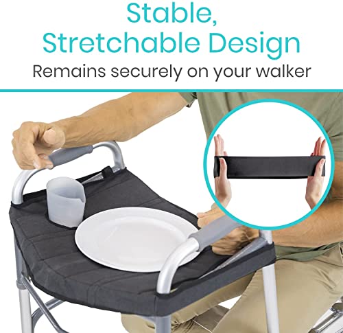Walker Tray for Folding Standard Walkers with Basket K4294