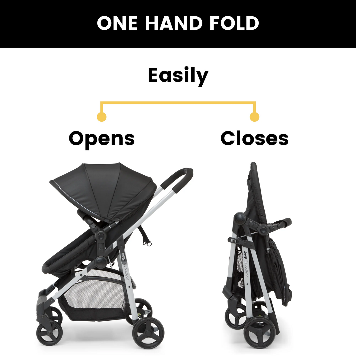 Black 3-in-1 Stroller W70897
