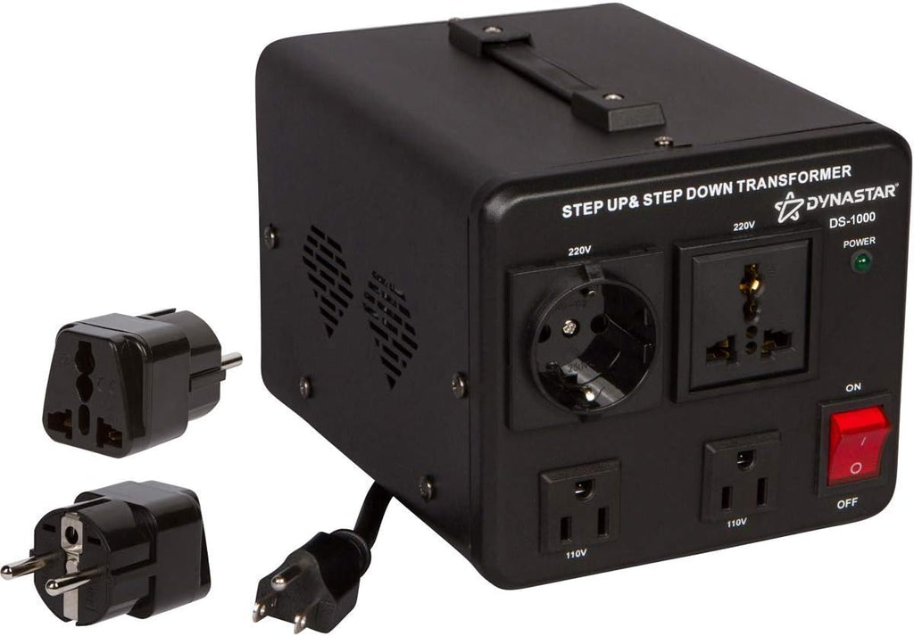 Voltage Converter and Transformer, 110-220 to 220-240 Volts, 300 Watts Pack of 2 L580949