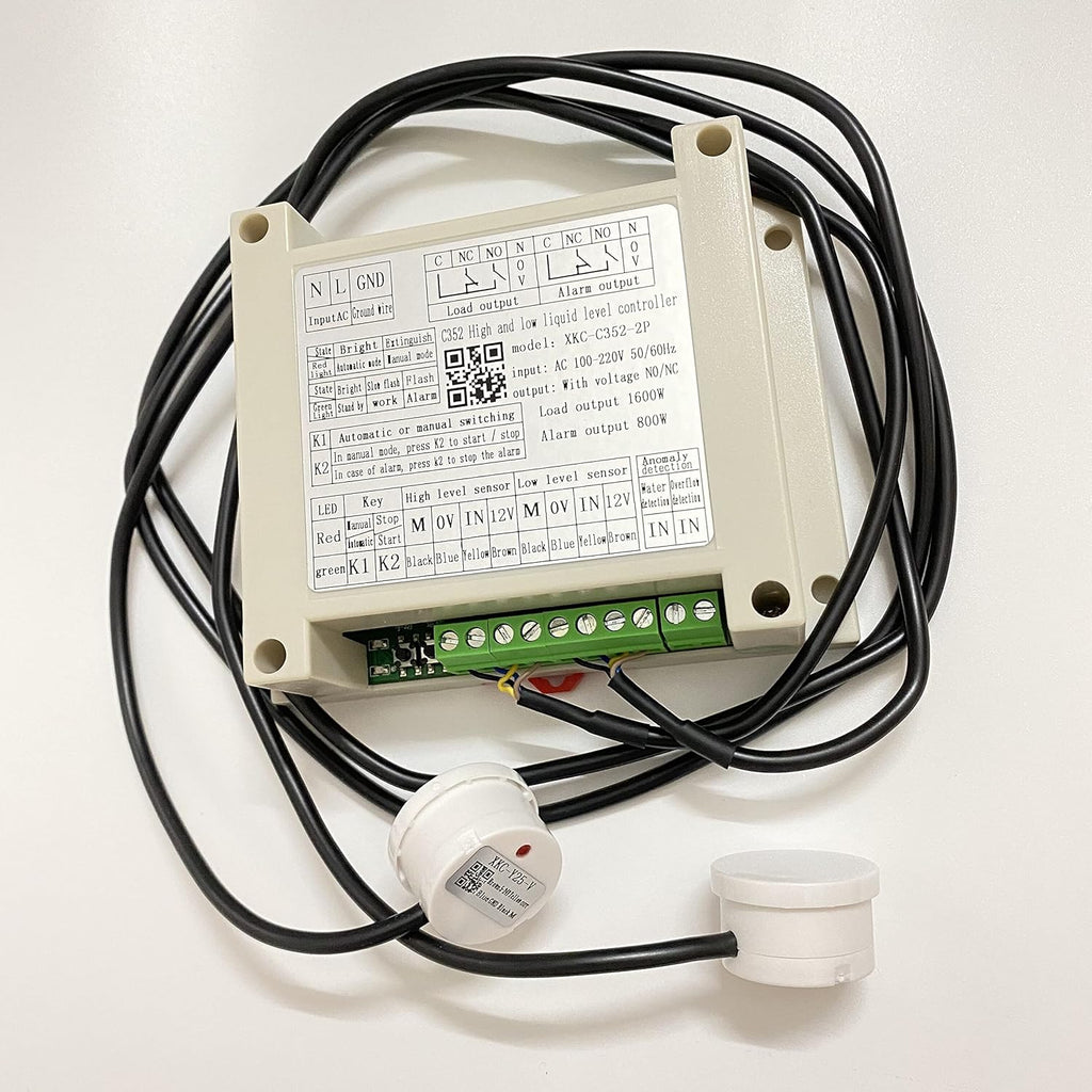 Automatic Water Level Controller with Two Non Contact Sensors 1 Meter Cable E8407
