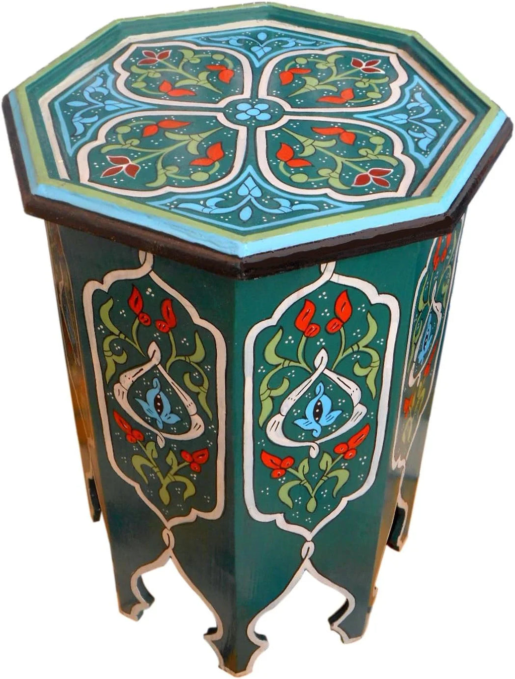 Moroccan Wood Side End Table I9986