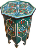 Moroccan Wood Side End Table I9986