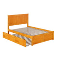 Full Size Platform Bed with Trundle J595