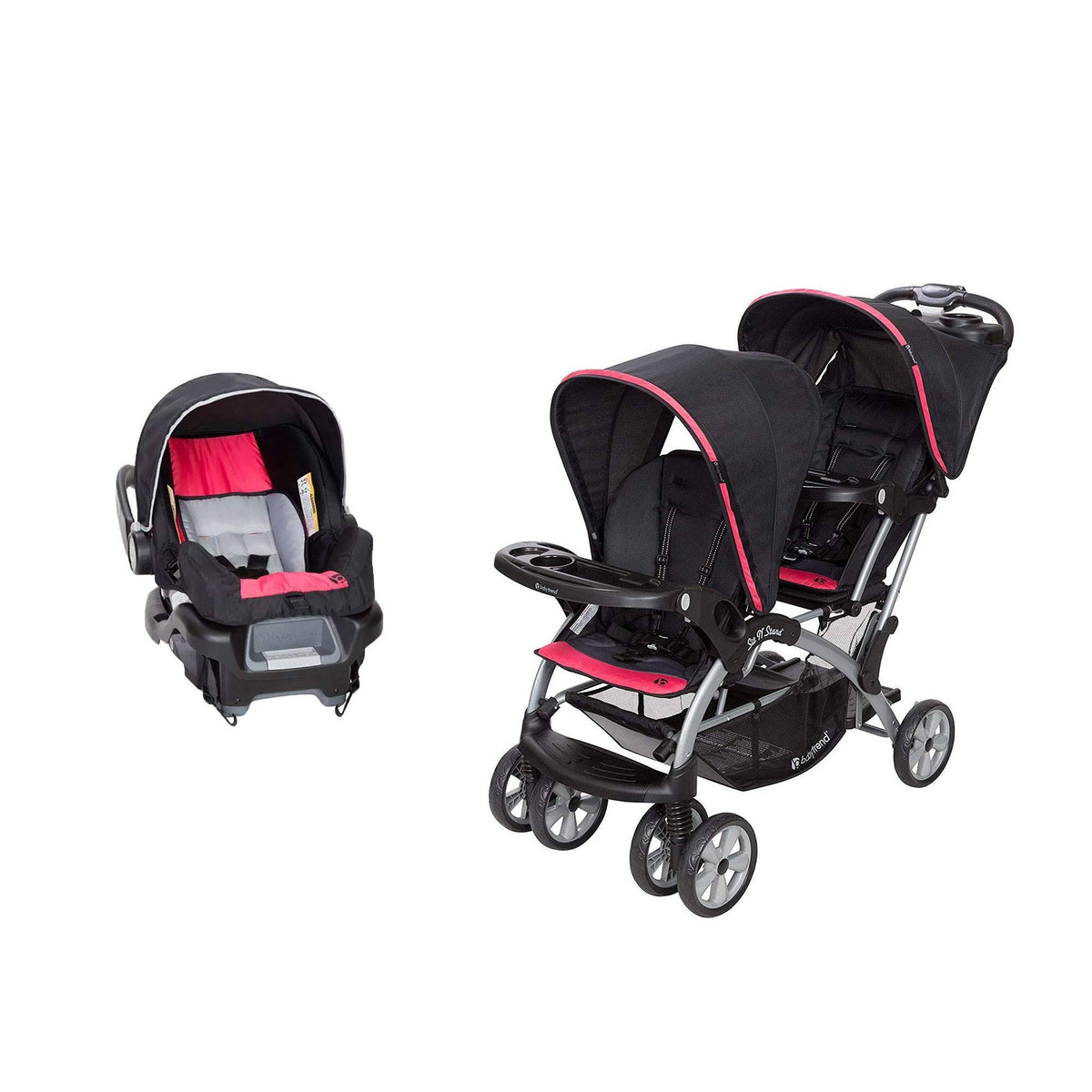 Double Stroller and Travel Car Seat X95433