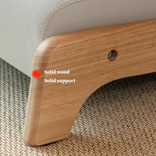 Beige Floor Chair with Back Support and Cushion F8887