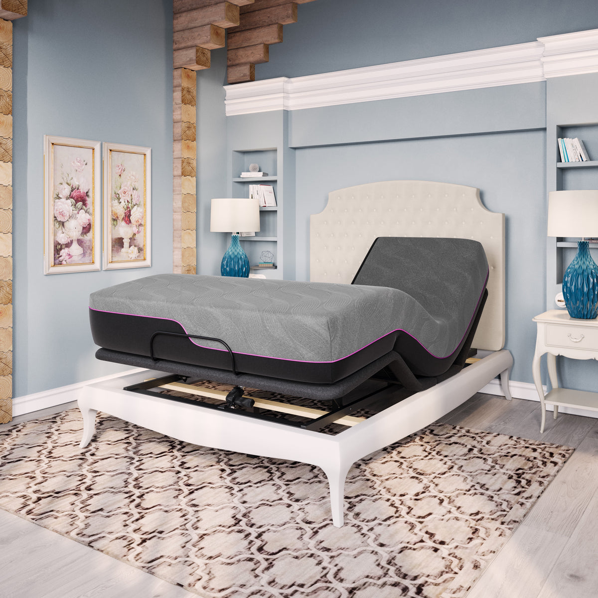 Queen Size Memory Foam Mattress and Adjustable Base R5689
