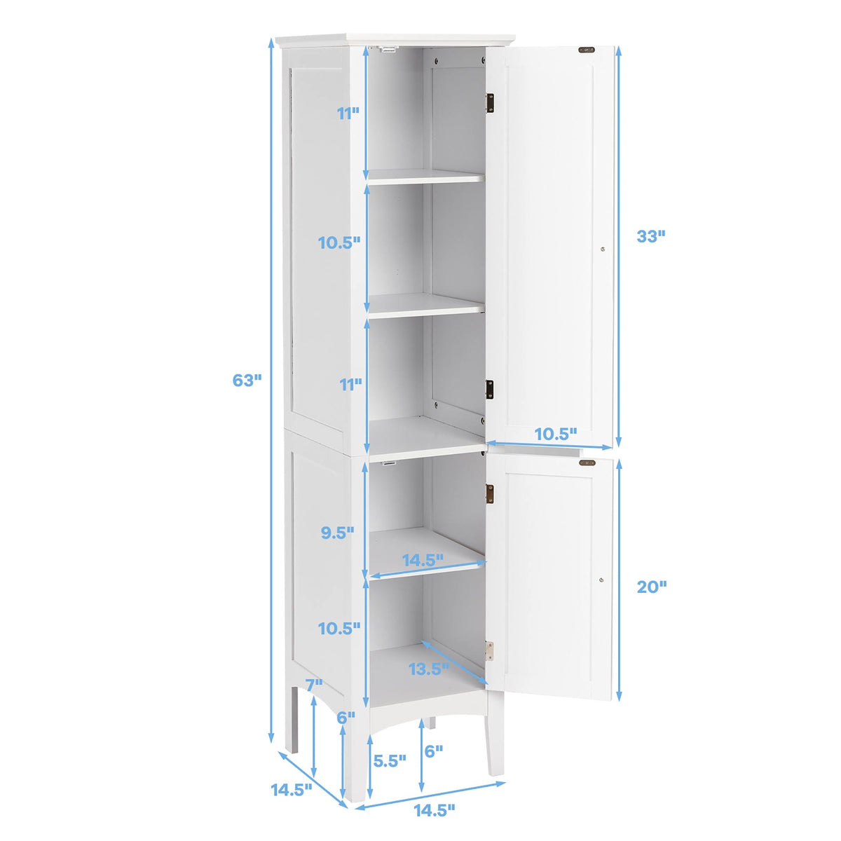 Freestanding Bathroom Storage Cabinet E290834