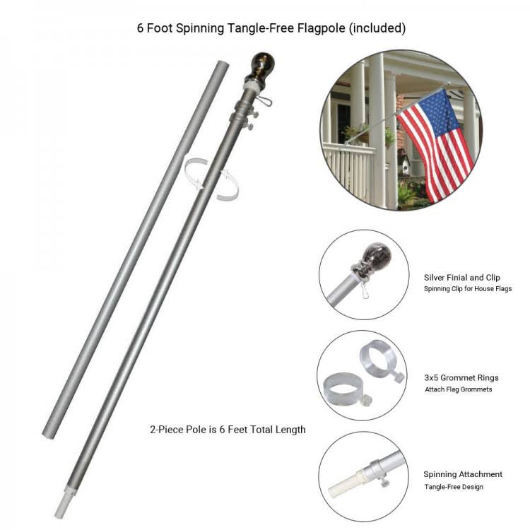 Blue 3x5 Flag and Accessory Kit C8708