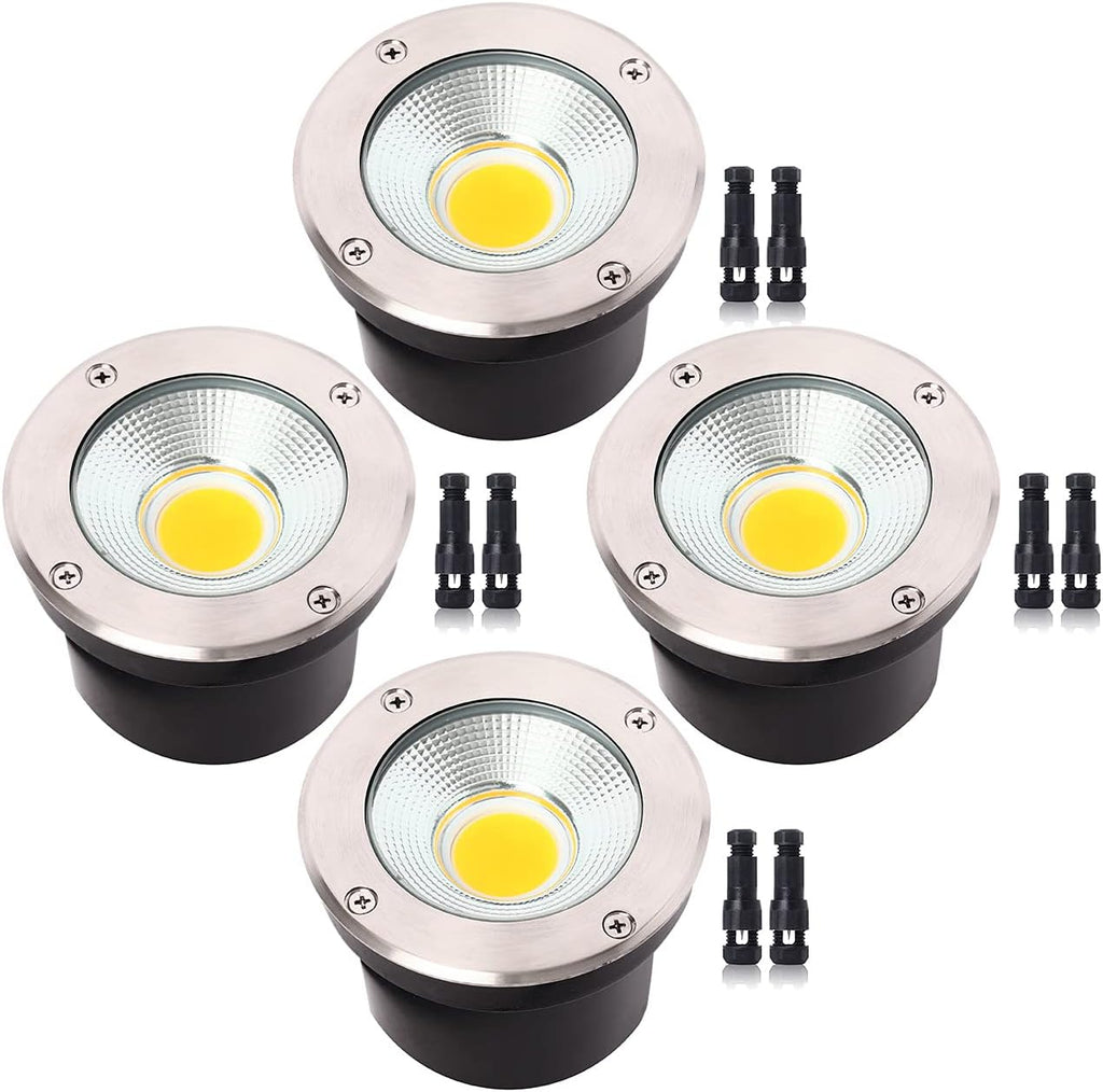 18W 12V IP67 Waterproof LED Landscape Lights 4 Pack Warm White L16572