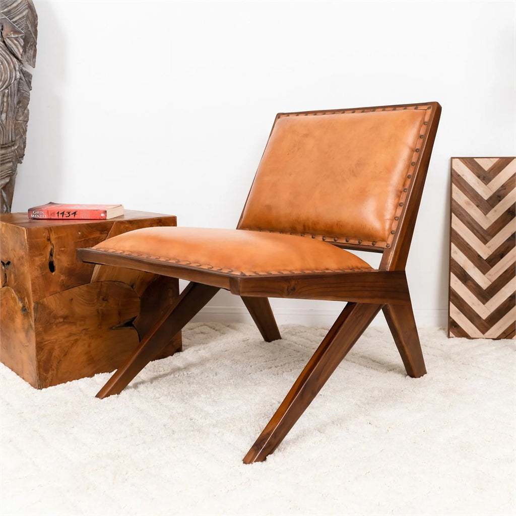 Tan Leather Armchair G126577