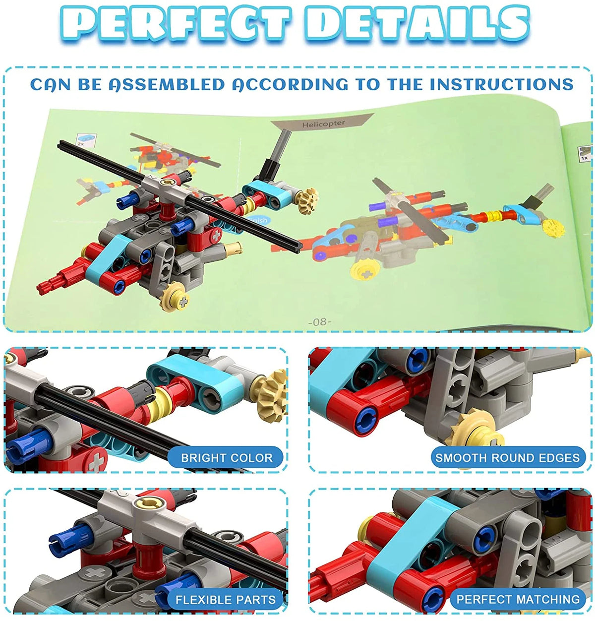 171Pcs 20-in-1 STEM Building Toys Construction Set Y3890