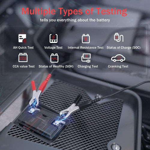 12V 100-2000 CCA Automotive Battery Tester Digital Analyzer F4174