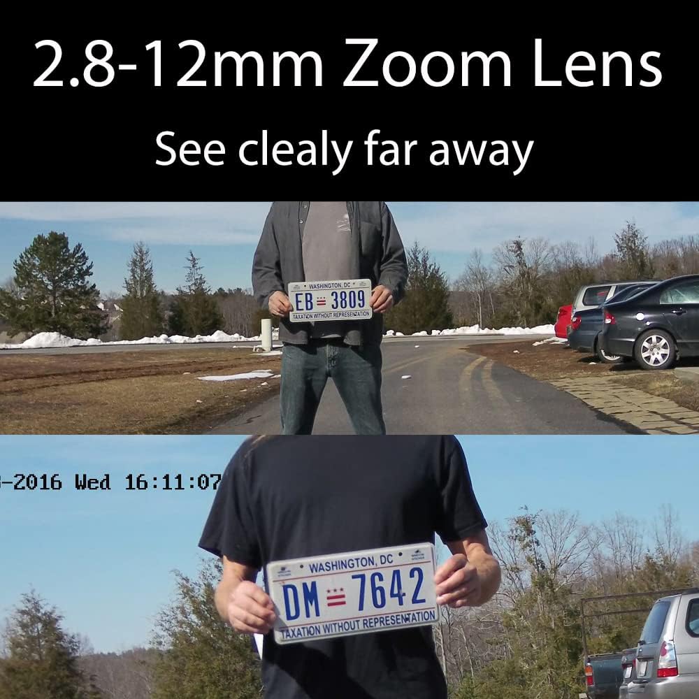 Clear Night Vision 5MP TVI/AHD 4MP HDCVI 2.8-12mm Manual Zoom Bullet CCTV Security Camera G1559