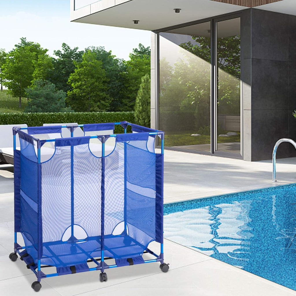 Rolling Mesh Pool Storage Organizer Bin, Pack of 2 K8904