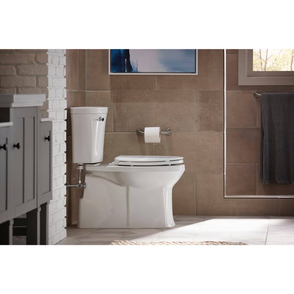 2-Piece 1.28 GPF Single-Flush Elongated Toilet in White K308