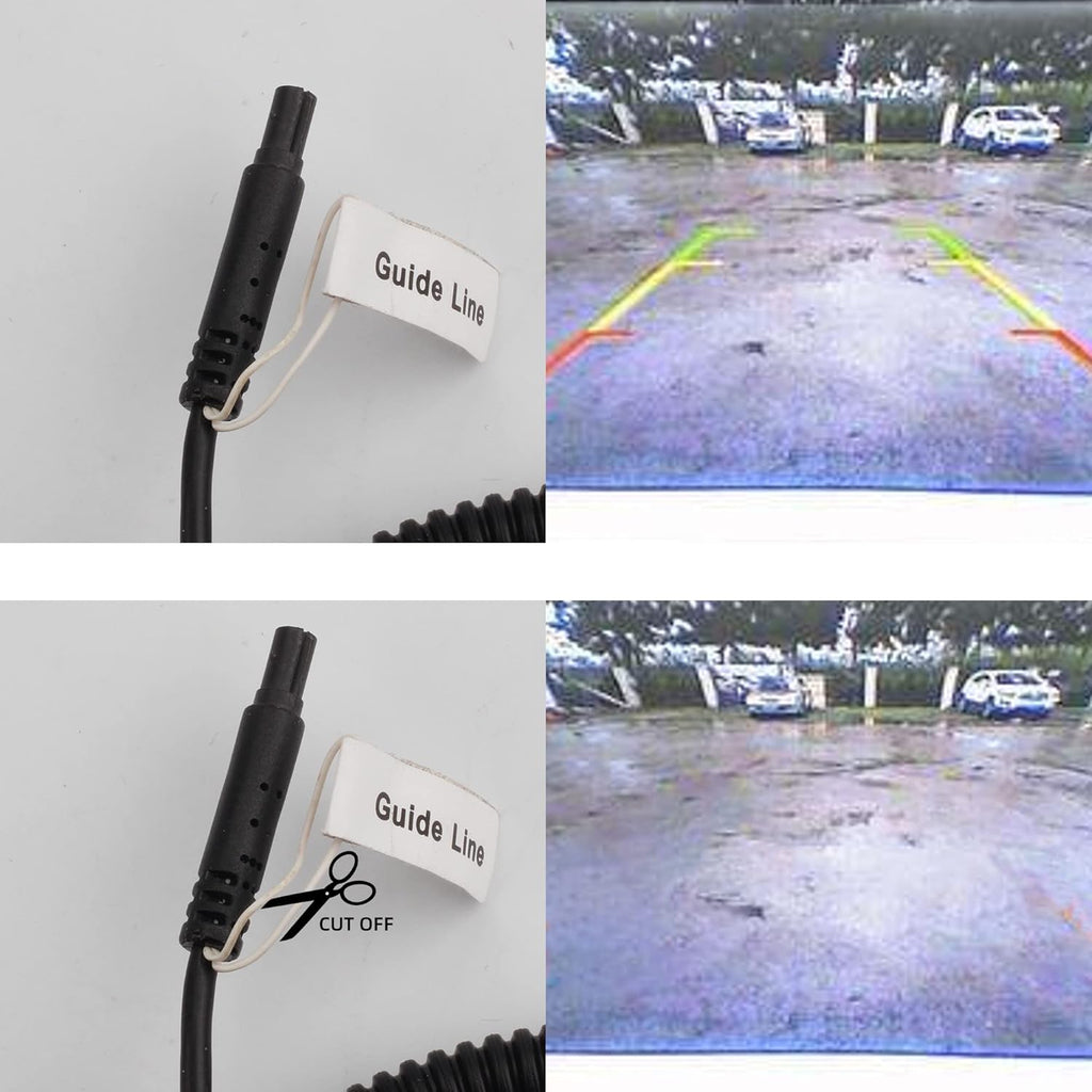 Tailgate Handle with Backup Rear View Camera for 2002-2008 Dodge Ram 1500 2500 3500, RCA Connector, Pack of 2 H642550