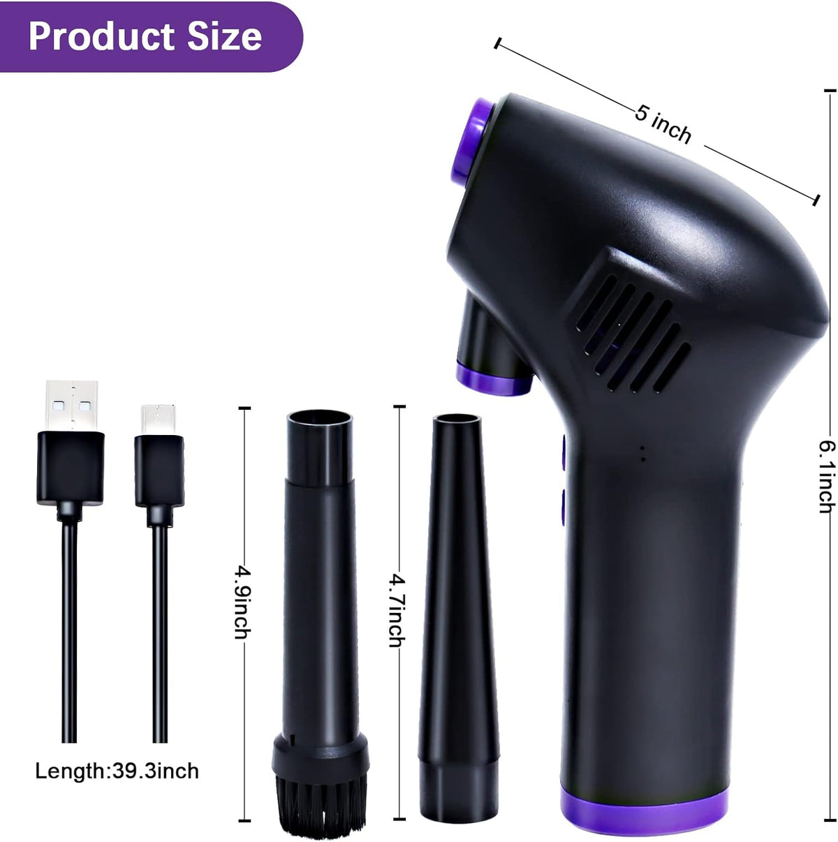 Cordless Electric Air Duster with Rechargeable Battery P79679