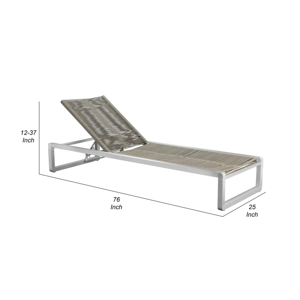 76 Inch Outdoor Chaise Lounger A815963