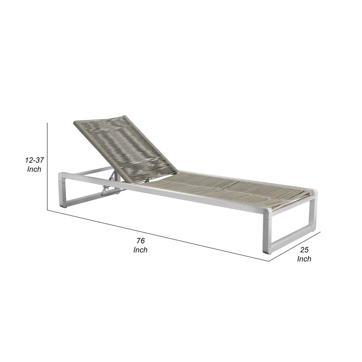 76 Inch Outdoor Chaise Lounger A815963